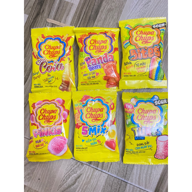 Kẹo dẻo Chupa chups Các Vị Gói 24g
