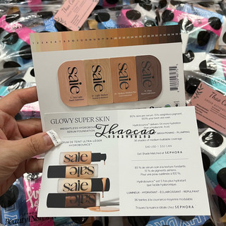 Sample mẫu thử kem nền saie glowy super skin