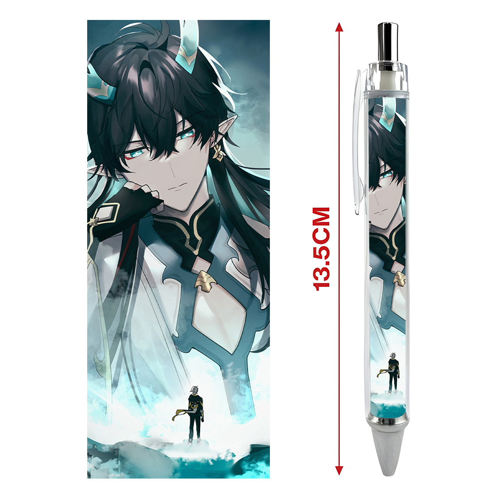 Bút viết In hình Dan Heng Ẩm Nguyệt Game Honkai: Star Rail - Hình in sắc nét - Bút Gel ngòi 0.5mm by 2D Tộc Shop