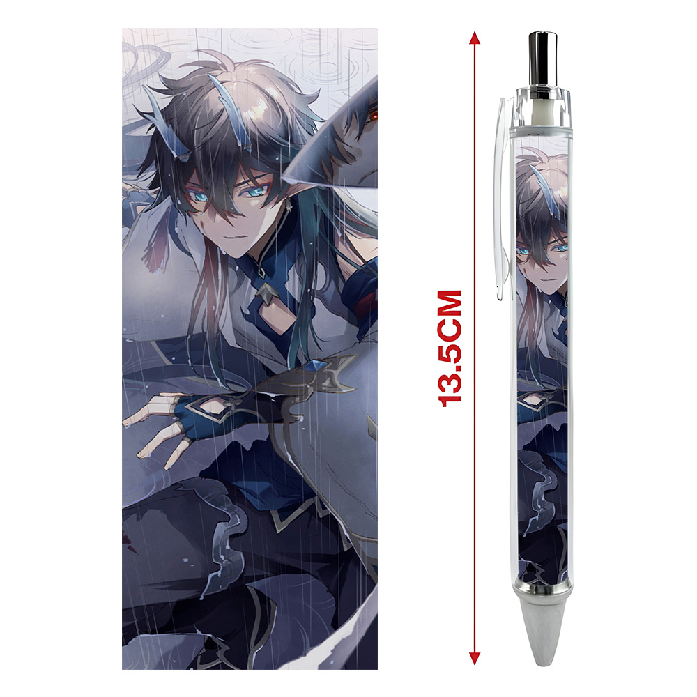 Bút viết In hình Dan Heng Ẩm Nguyệt Game Honkai: Star Rail - Hình in sắc nét - Bút Gel ngòi 0.5mm by 2D Tộc Shop
