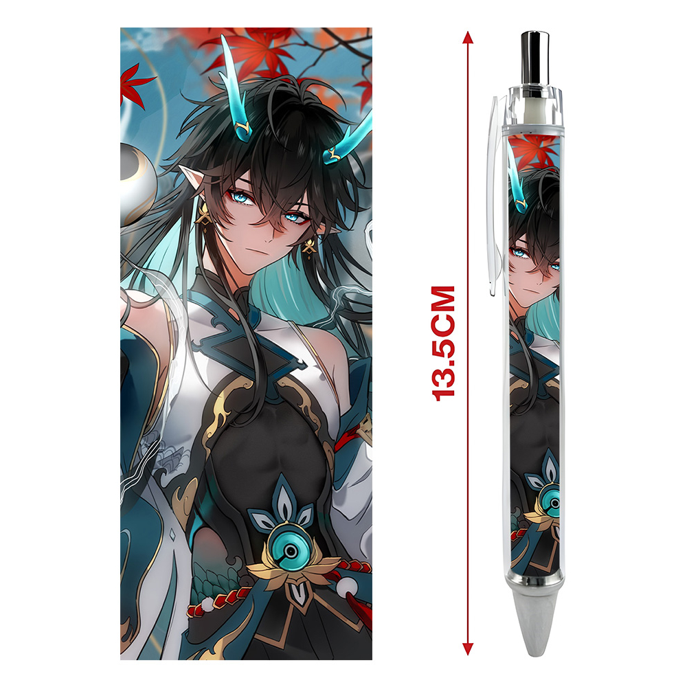 Bút viết In hình Dan Heng Ẩm Nguyệt Game Honkai: Star Rail - Hình in sắc nét - Bút Gel ngòi 0.5mm by 2D Tộc Shop