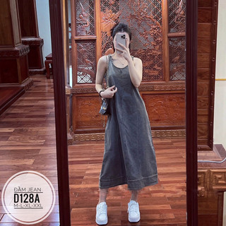 BIGSIZE Đầm jean suông D128A