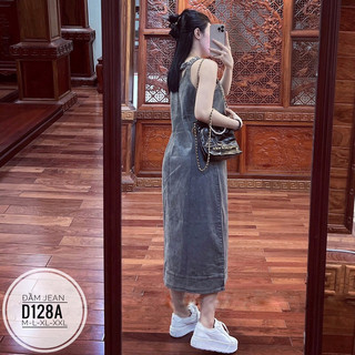 BIGSIZE Đầm jean suông D128A
