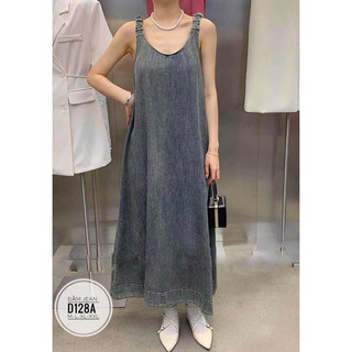 BIGSIZE Đầm jean suông D128A