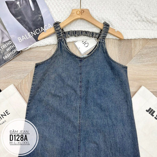 BIGSIZE Đầm jean suông D128A
