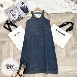 BIGSIZE Đầm jean suông D128A