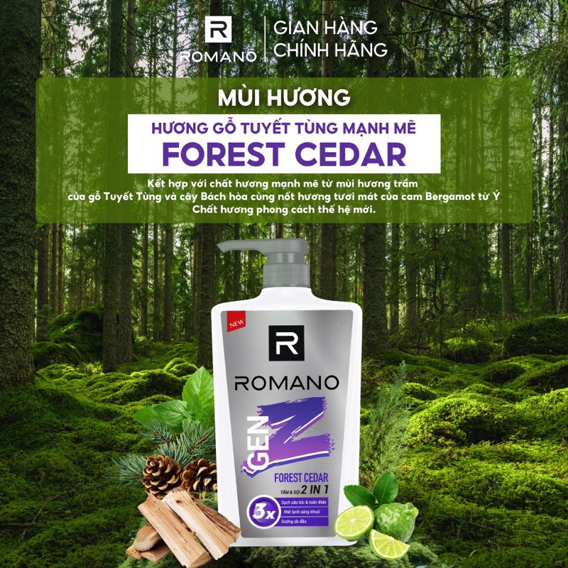 Tắm gội 2in1 Gen Z hương Forest Cedar 150g