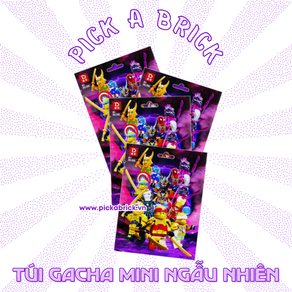 Đồ chơi lắp ráp GACHA Minifigures bí ẩn DL999 - Đồ chơi xếp hình Minifigure ngẫu nhiên