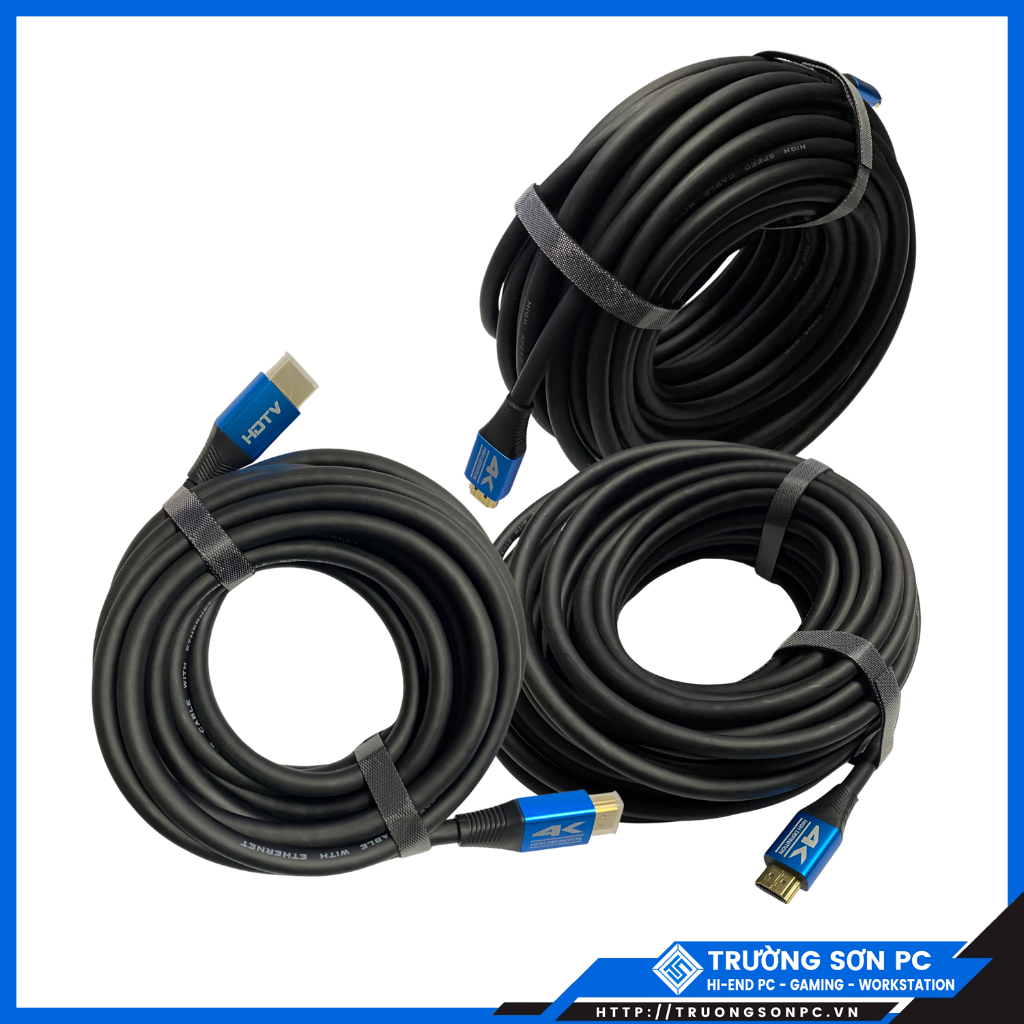 Dây HDMI HDTV 2K 4K Dài 3m 5m 10m 15m 20m | Dây Cao Cấp Full Box