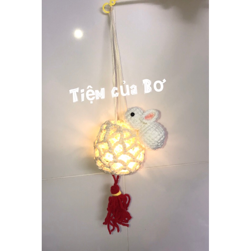 Crochet ✨ Lồng đèn Trung Thu con thỏ bằng len 🐰HANDMADE 💘 ( Ảnh thật tiệm Bơ tự chụp nhée )