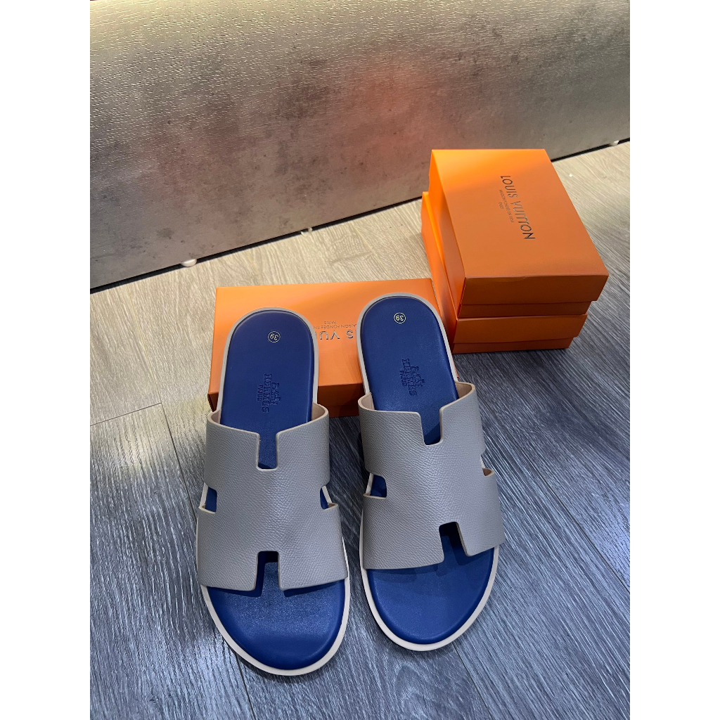 Dép Hm Nam Hàng Cao Cấp Dép Quai Ngang Hm Da Sịn Đế Gỗ Chống Trơn Trợt Hàng HOT 2023