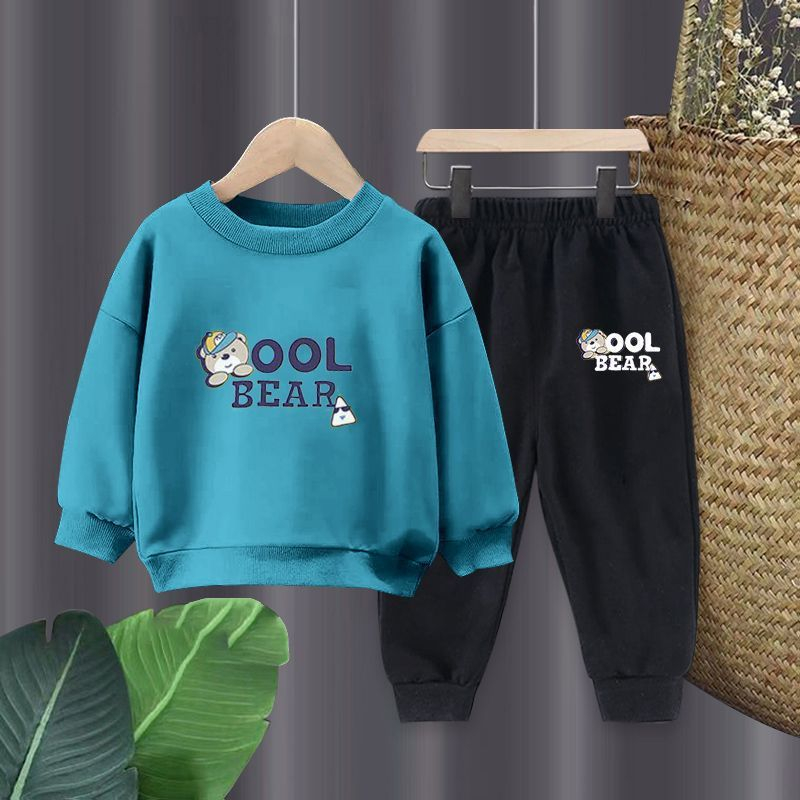 Bộ thu đông dài tay hình gấu Bear 3 màu cho bé