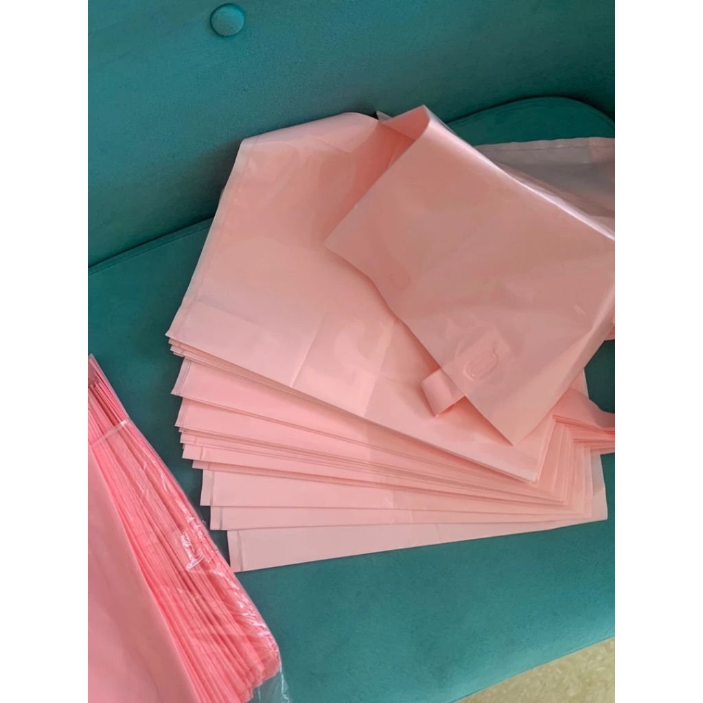 Túi Nilong HD DẺO HỘT XOÀI 200gram - 500gram - Túi HD Hồng Pastel Hàng Bóng Đẹp Dẻo và Dai