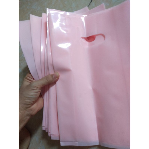 Túi Nilong HD DẺO HỘT XOÀI 200gram - 500gram - Túi HD Hồng Pastel Hàng Bóng Đẹp Dẻo và Dai