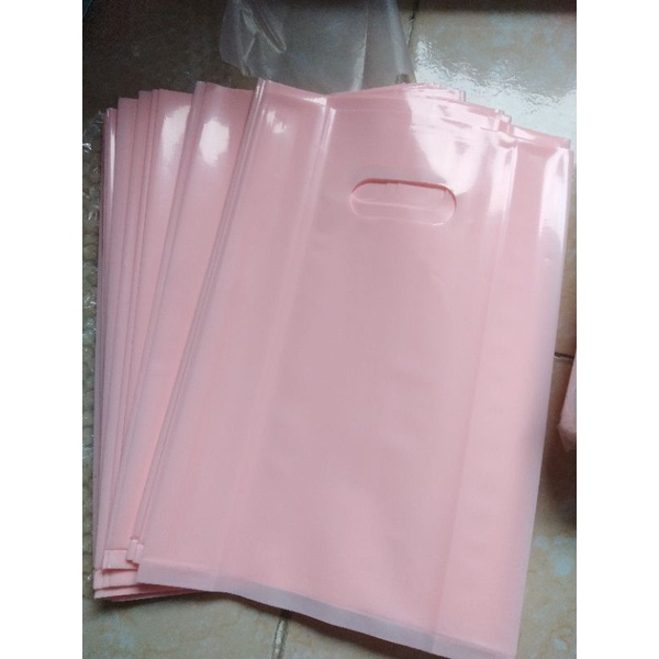 Túi Nilong HD DẺO HỘT XOÀI 200gram - 500gram - Túi HD Hồng Pastel Hàng Bóng Đẹp Dẻo và Dai