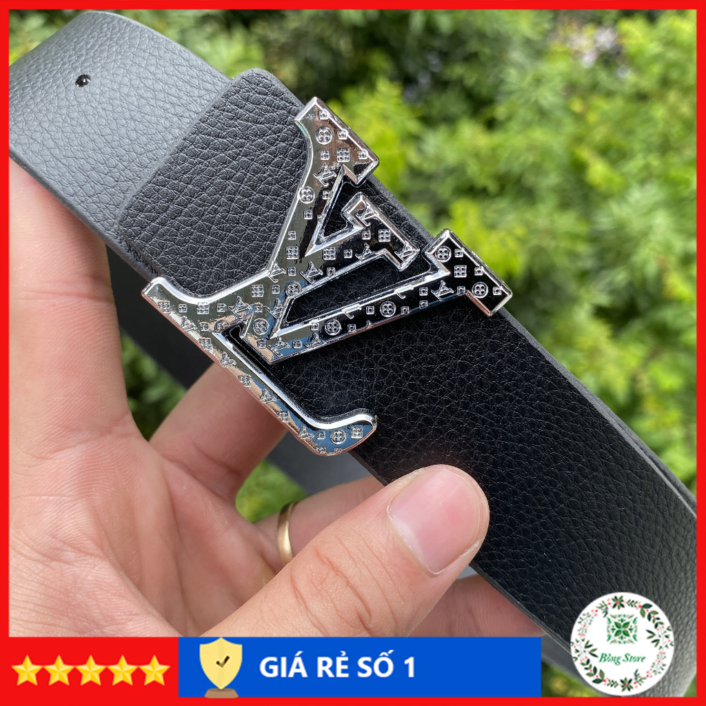Dây nịt nam GC, Thắt lưng nam LV, dây lưng da đủ màu, đầu khóa chữ nhỏ GC001