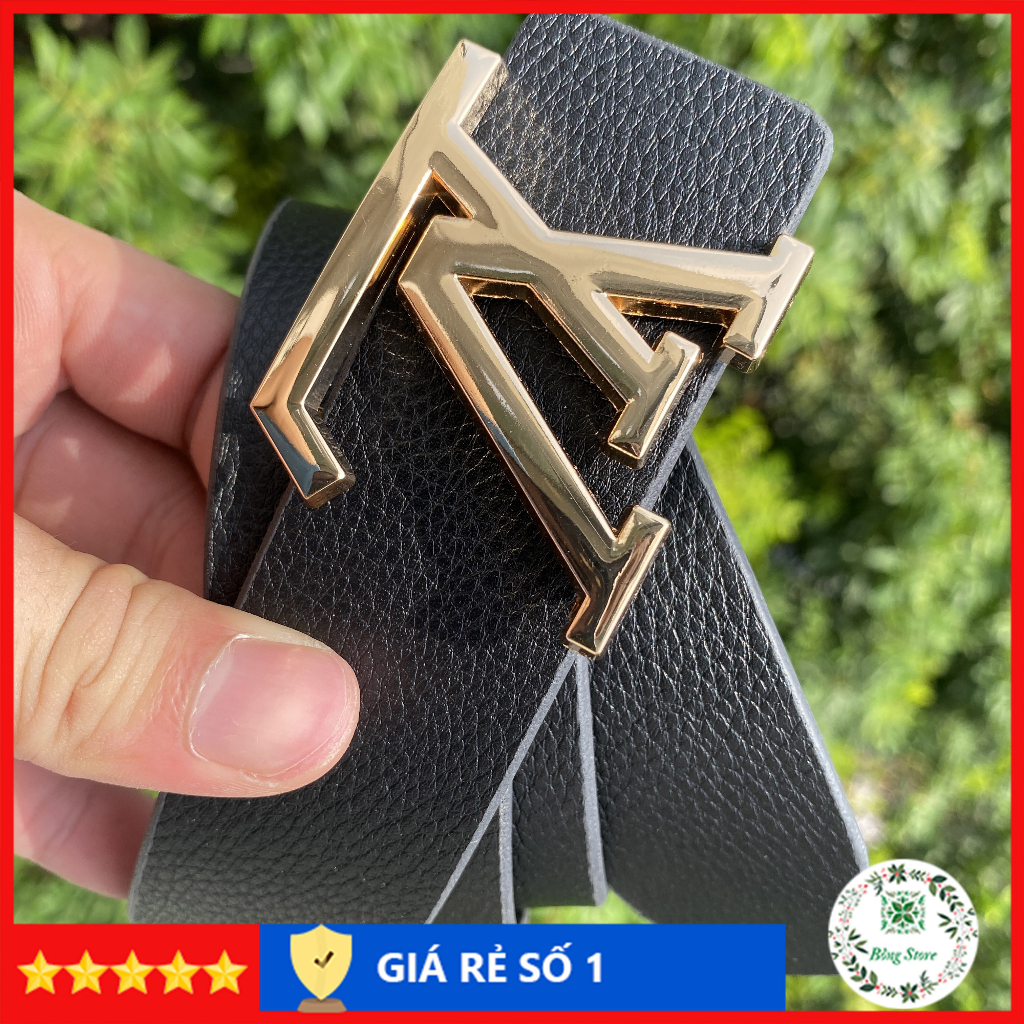 Dây nịt nam GC, Thắt lưng nam LV, dây lưng da đủ màu, đầu khóa chữ nhỏ GC001