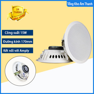 [ Giá Cực Sốc ] Loa âm trần 15W trest sáng bass căng dành cho quán trà sữa - phòng ngủ - slon tóc - quán bia - khách sạn