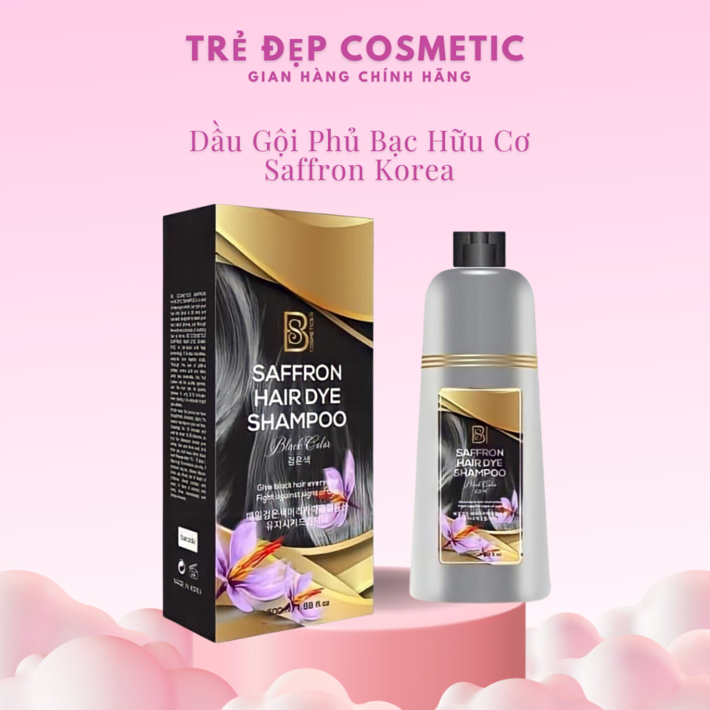 Dầu Gội Nhuộm Phủ Bạc Tóc Saffron