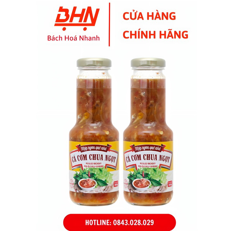Mắm Nêm Cá Cơm VasiFood 300GR (Chai Thuỷ Tinh)