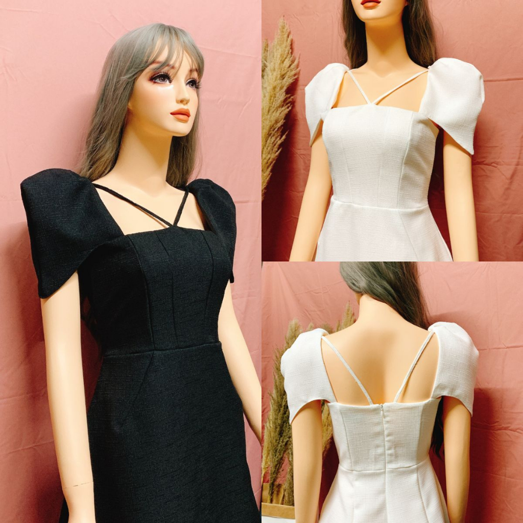 Đầm Nữ Tay Phồng Form Chữ A Siêu Đẹp Tôn Dáng K363