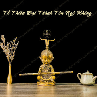 Tề Thiên Đại Thánh Tôn Ngộ Không thiền - Tượng Đồng Phong Thủy
