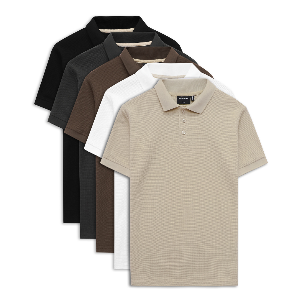 Áo Polo Nam Regular Minisquare C5, Chất Vải Cotton Thoải Mái, PL0076, SOMEHOW