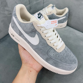 Giày Thể Thao Thấp Cổ AF1 Xám Da Lộn ( Full Box + Giấy Gói )