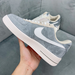 Giày Thể Thao Thấp Cổ AF1 Xám Da Lộn ( Full Box + Giấy Gói )