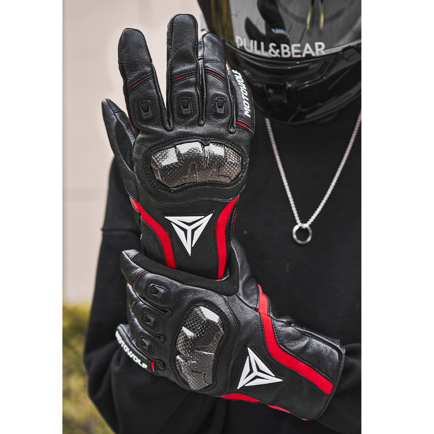Găng tay chống nước Motowolf Đi Xe Máy Mùa Đông 3M Cotton Plus Nhung Ấm Găng Tay Chính Hãng Gù Carbon