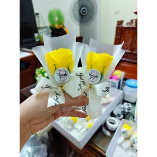 bó hoa sáp mini 1 bông