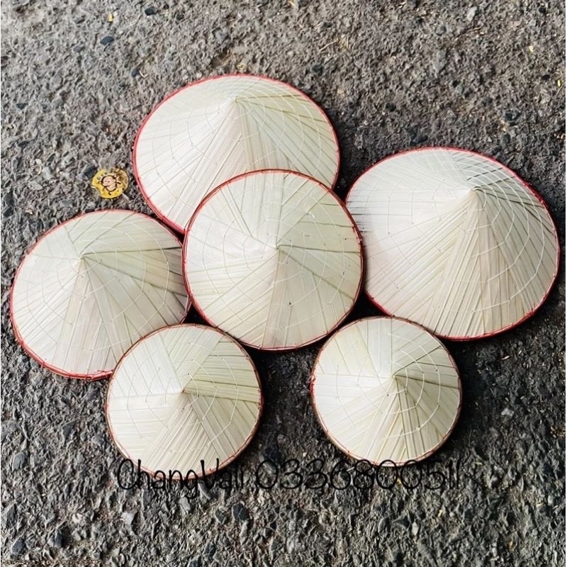 10nón lá mini trang trí decor