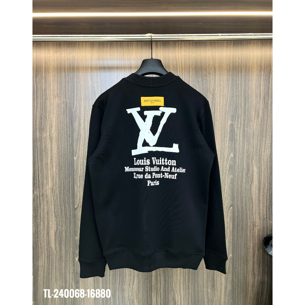 🔥Hot🔥Áo nỉ LV in chữ 2 mặt thiết kế hot trend Nam Nữ Thu Đông 2023