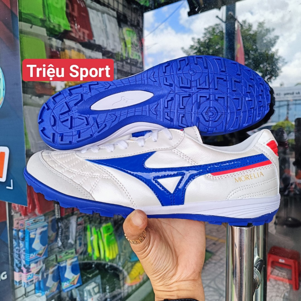 Giày đá bóng mizuno morelia tf Khâu đế +tất+hộp