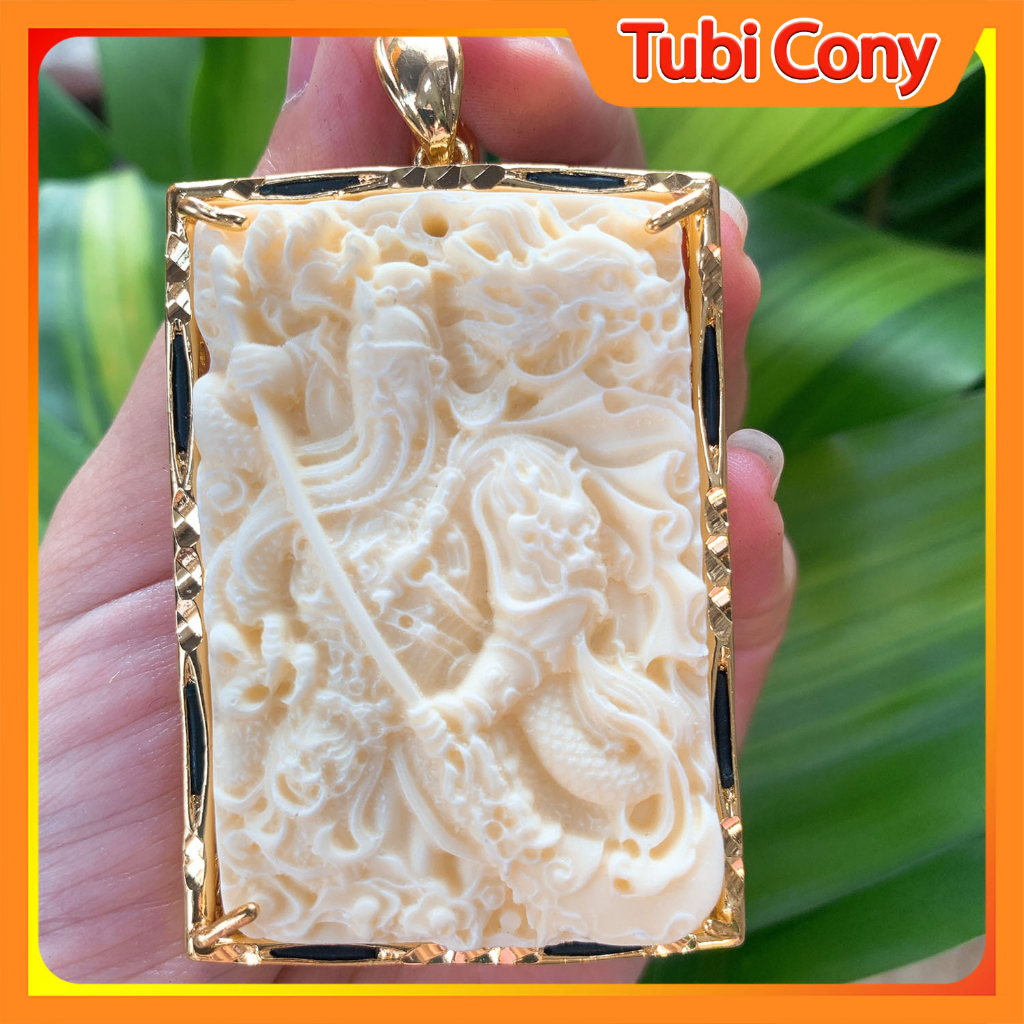 Mặt Dây Chuyền Quan Công Quan Thánh Trái Ngà M159-196- Tubi Cony