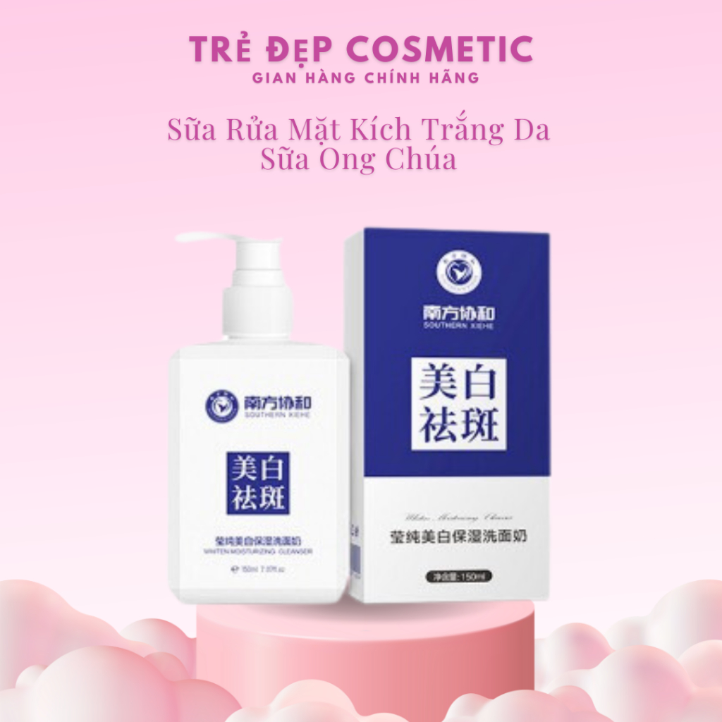 Sữa rửa mặt sữa ong chúa kích trắng da sạch mụn Facial Cleanser, ngăn ngừa mụn, làm sạch sâu và se khít lỗ chân lông