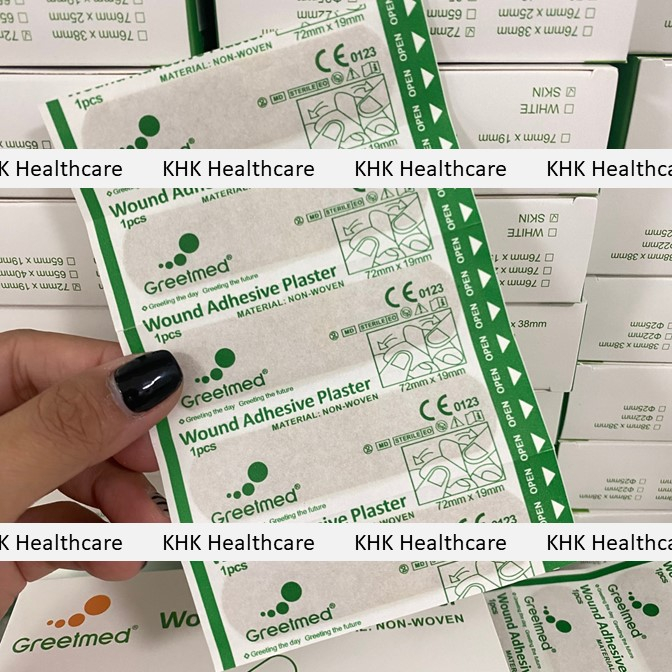 Băng gâu băng keo cá nhân sơ cứu vết thương Greetmed 72x19mm