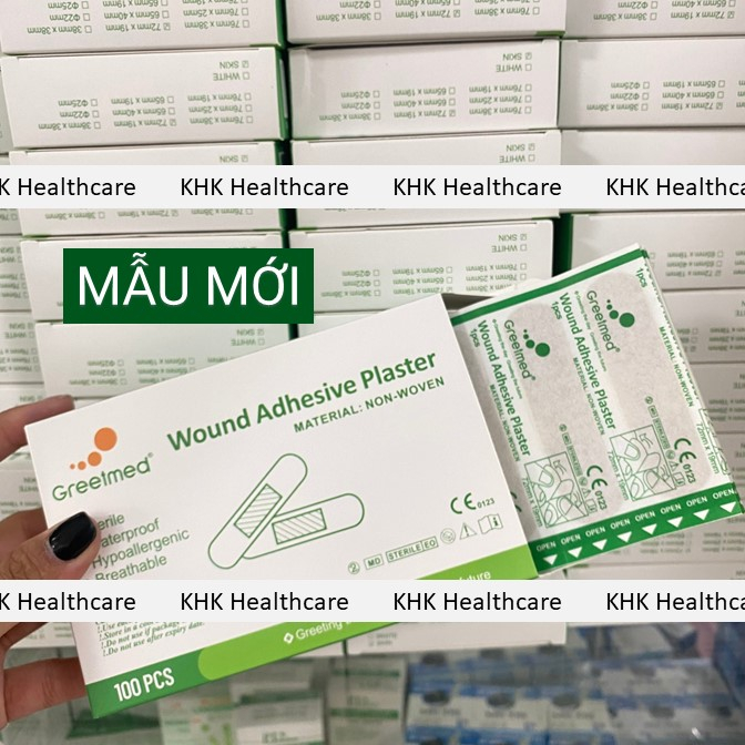 Băng gâu băng keo cá nhân sơ cứu vết thương Greetmed 72x19mm