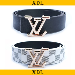 Thắt lưng nam học sinh nhiều màu, dây lưng nam lv mặt cài mạ vàng A1CLV5V