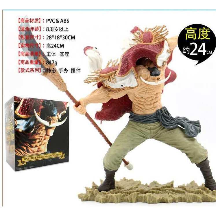 Mô hình Vua râu trắng Edward Newgate OnePiece - Cao 27CM