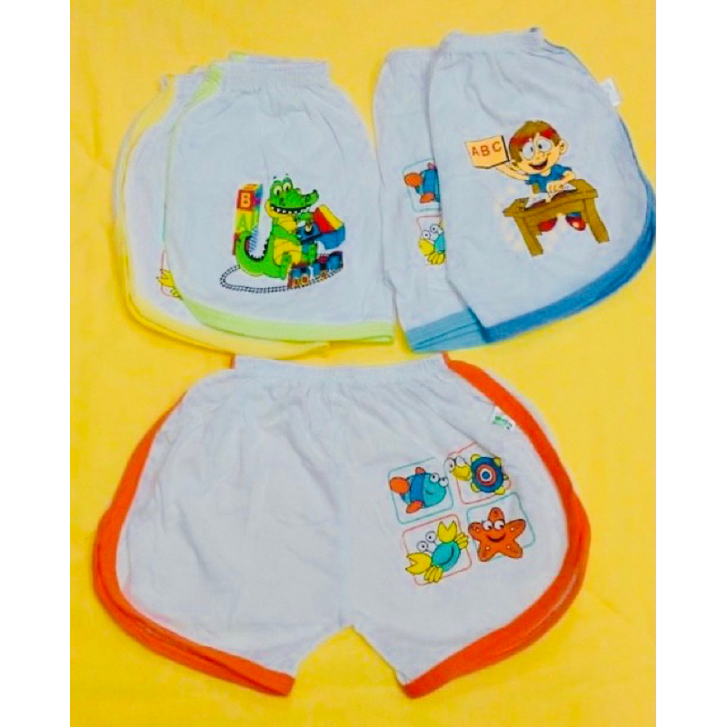 Combo 10 quần thể thao trắng in cotton cho bé 2 đến 18 tháng