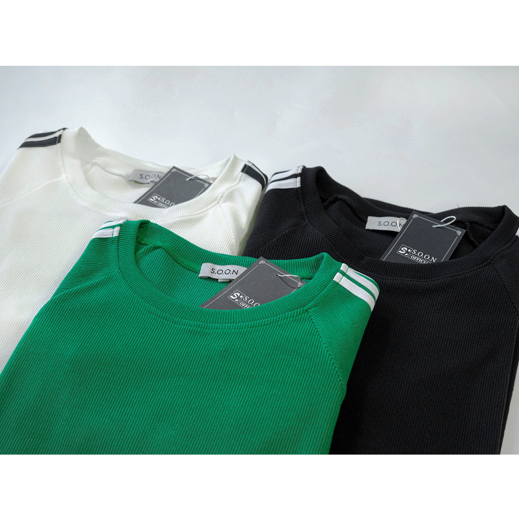 Áo thun nam Soonvn cotton thun gân cổ tròn form slimfit 3 màu LT02