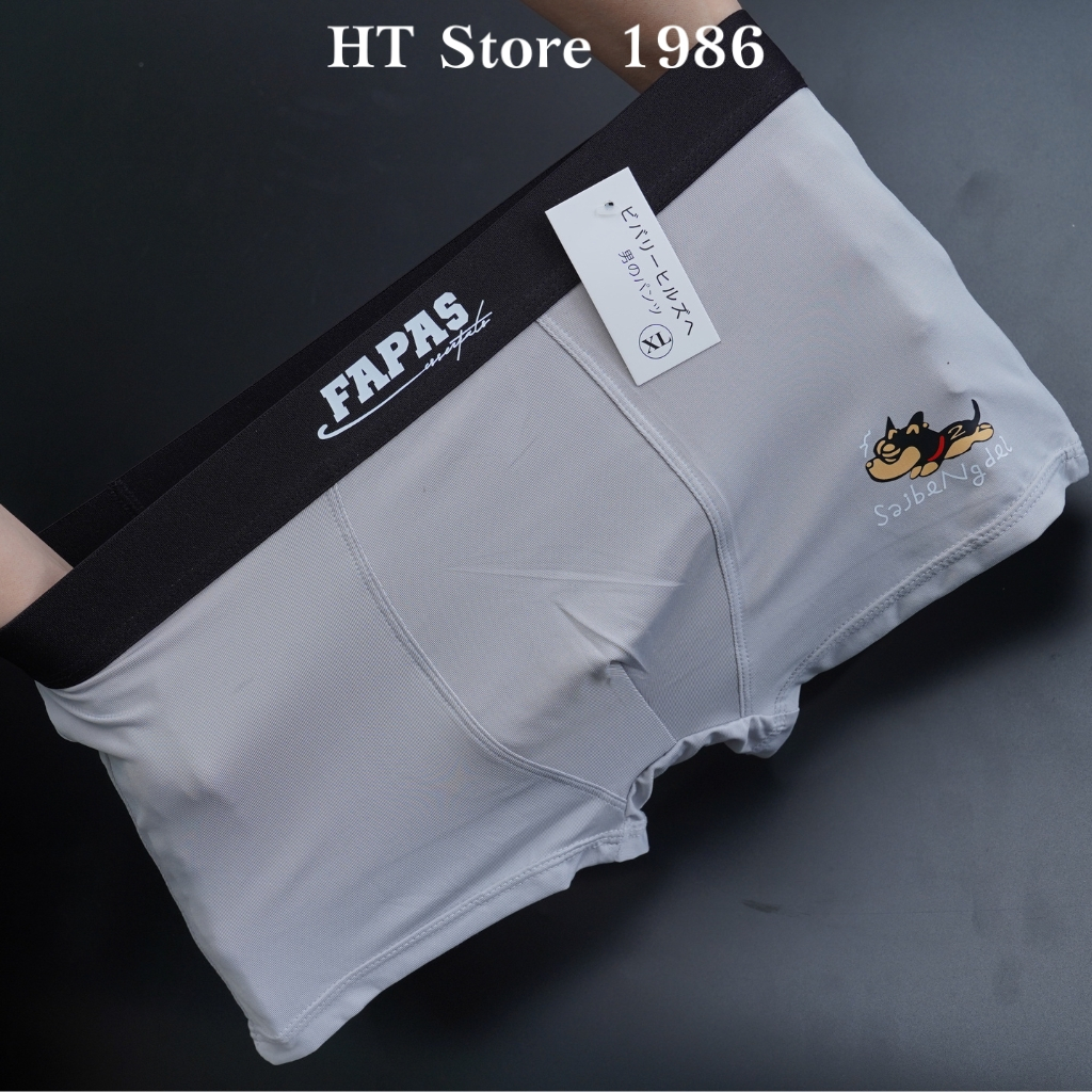 Quần sịp nam Fapas cao cấp chất thun lạnh, quần lót nam co giãn 4 chiều, combo 4 sịp nam, HT Store 1986