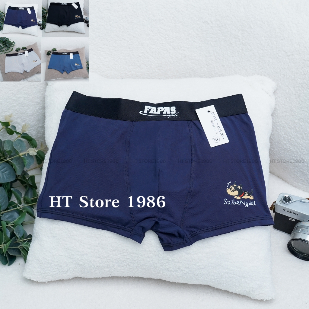Quần sịp nam Fapas cao cấp chất thun lạnh, quần lót nam co giãn 4 chiều, combo 4 sịp nam, HT Store 1986