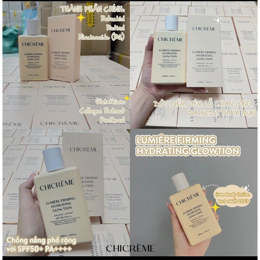 Kem Body Dưỡng Trắng Nâng Tone Chicreme - 200ML