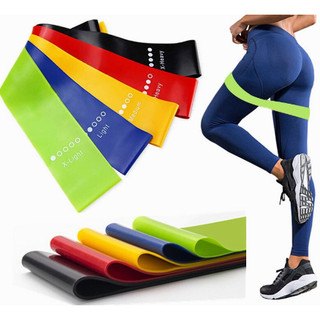Bộ 5 dây kháng lực - bộ dây đàn hồi tập gym tập mông bằng cao su