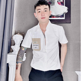 Áo sơ mi nam tay ngắn họa tiết cao cấp áo sơ mi mẫu mới