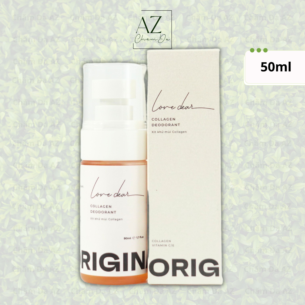 Xịt Khử Mùi Hương Nước Hoa Love Dear - Collagen Và Vitamin C E Dưỡng Trắng Da 50ml - chamdaaz