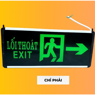 Đèn exit, đèn thoát hiểm, chỉ lối thoát 2 mặt