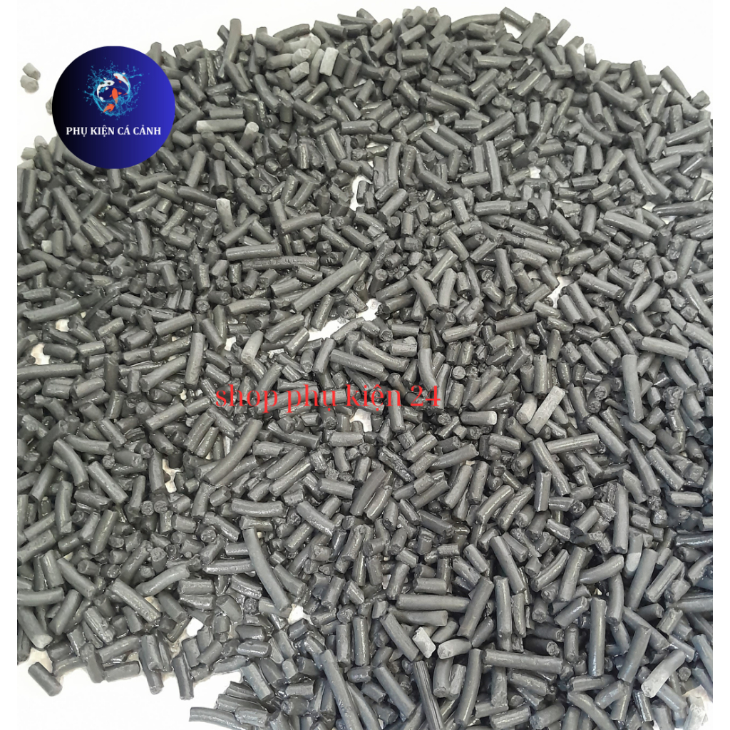 100 gram -1kg than hoạt tính dạng viên dùng cho bể cá hoặc lọc nước.